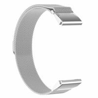By Qubix - Milanese bandje -Zilver - Compatible met Garmin Instinct 3 / Instinct E - 45mm - Compatible Garmin bandje - Bandbreedte: 22mm - thumbnail