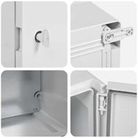 VidaXL Bedieningskast grijs 47 x 20 x 60 cm abs kunststof - thumbnail