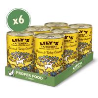Lily&apos;s Kitchen Casserole kip met kalkoen natvoer hond 1 tray (6 x 400 g) - thumbnail