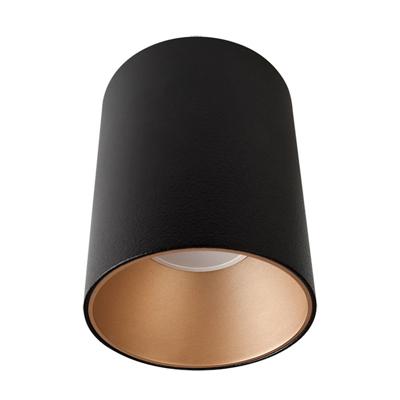 Lyora Black surface-mounted spotlightEye 8.9cm with gold - 8931