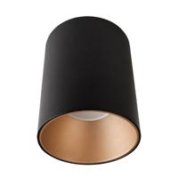 Lyora Black surface-mounted spotlightEye 8.9cm with gold - 8931 - thumbnail