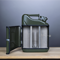 Jerrycan Bacardi Giftset - Groen - 10L - Perfect voor Feestjes - Origineel en Praktisch - Giftset - thumbnail