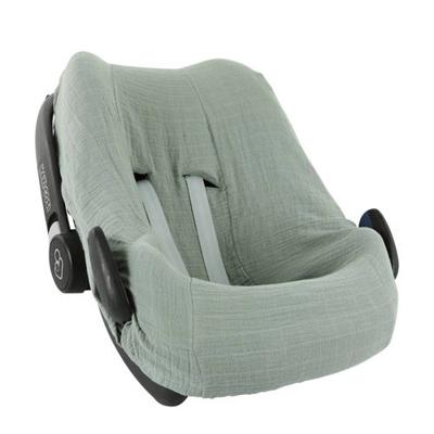Trixie hoes voor autostoel Bliss Olive katoen groen