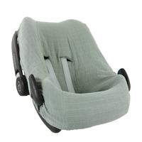 Trixie hoes voor autostoel Bliss Olive katoen groen - thumbnail