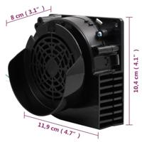 VidaXL Lichtslinger met 90 led&apos;s en ventilator 900 cm - thumbnail