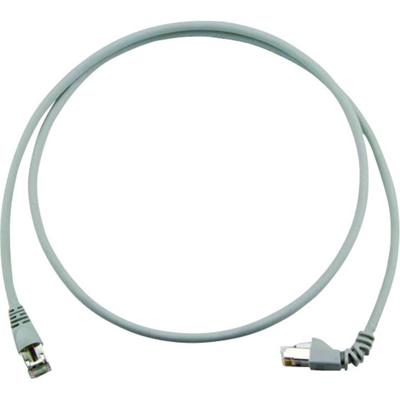 Telegärtner 100008691 RJ45 Netwerkkabel, patchkabel CAT 6A S/FTP 5.00 m Grijs Vlambestendig, Halogeenvrij 1 stuk(s)