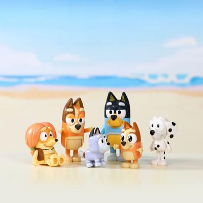 Spectron Bluey speelfiguren familie & vrienden, 8st. - thumbnail