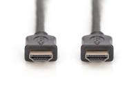 Digitus AK-330107-030-S HDMI-kabel HDMI Aansluitkabel HDMI-A-stekker, HDMI-A-stekker 3.00 m Zwart 4K UHD, Audio Return Channel (ARC), Vergulde steekcontacten - thumbnail
