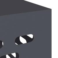 Airconditioner hoes Antraciet 110 x 50 x 80 cm Staal - thumbnail