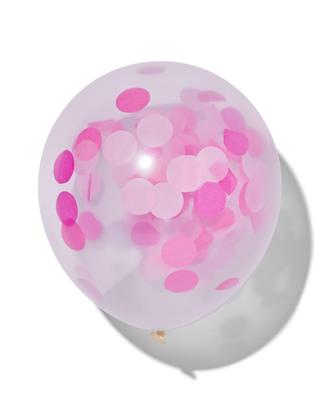 HEMA Confetti ballonnen - 6 stuks (roze)