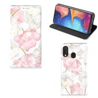 Samsung Galaxy A20e Smart Cover Lovely Flowers - thumbnail