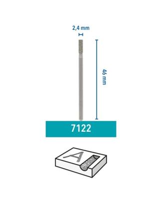 Dremel 26157122JA Freesstift Hardmetaal 2.4 mm Schachtdiameter 3.2 mm