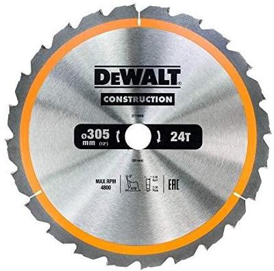 DeWALT Cirkelzaagblad voor Hout | Construction | Ø 305mm Asgat 30mm 24T - DT1958-QZ