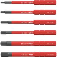 Bitset WIHA slimBit electric Sleufkop, 6-delig - thumbnail