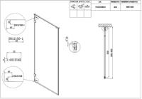 Ben Parret zijwand 90x210cm geborsteld koper - thumbnail