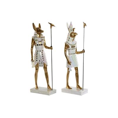 Decoratieve figuren Home ESPRIT Wit Gouden Hars Orientaals Egyptenaar 7 x 11,5 x 36 cm (2 Stuks) Decoratieve figuren Home ESPRIT Wit Gouden Hars Orientaals Egyptenaar 7 x 11,5 x 36 cm (2 Stuks)