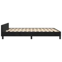 Bedframe zonder matras 140x200 cm fluweel zwart - thumbnail