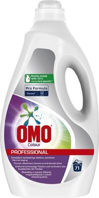 Omo Professional Pro Formula Active Clean Colour wasmiddel, fles van 5 liter, 71 wasbeurten