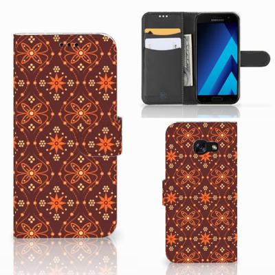 Samsung Galaxy A5 2017 | Telefoon Hoesje | Batik Brown Samsung Galaxy A5 2017 | Telefoon Hoesje | Batik Brown