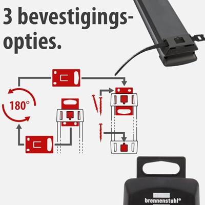 Brennenstuhl 1951160611 Stekkerdoos Zwart 1 stuk(s)
