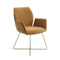 Jesper Home Misaki eetkamerstoel Honey Harvest cross gold - thumbnail