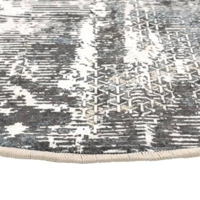 VidaXL Vloerkleed wasbaar anti-slip ø 120 cm meerkleurig