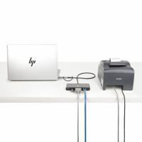 StarTech.com 2-Port USB-C Hub met Ethernet en RS232 Serial, Geïntegreerde USB-C naar USB-A Dongle, 100W PD, 2x USB-A 5Gbps - thumbnail