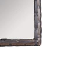 4-delige Loungeset met kussens poly rattan bruin - thumbnail