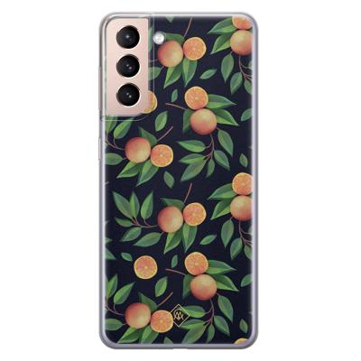 Samsung Galaxy S21 siliconen hoesje - Orange lemonade Samsung Galaxy S21 siliconen hoesje - Orange lemonade