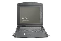 Digitus DS-72221-4GE KVM-console 8 poorten CAT 5 (RJ45) Muis, Toetsenbord 1920 x 1080 Pixel - thumbnail