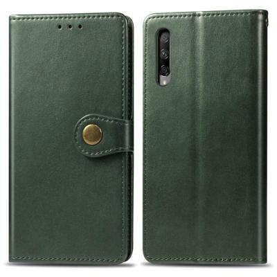 Retro effen kleur lederen gesp mobiele telefoon bescherming lederen draagtas met Lanyard & fotolijstjes & kaartsleuf & portemonnee & beugel functie vo