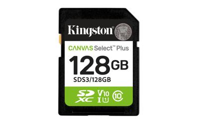 Kingston Canvas Select Plus SDXC 128 GB geheugenkaart