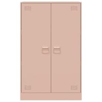 Dressoir 67x39x107 cm staal roze - thumbnail