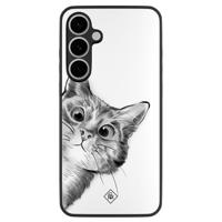 Samsung Galaxy S24 FE hoesje - Peekaboo kat - thumbnail