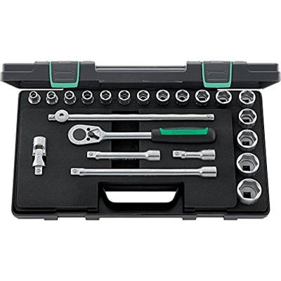 Stahlwille Dopsleutelset | 22-delig 1/2 inch | sleutelwijdtes 10-32 mm | aantal tanden 36 6-Kant | 1 stuk - 96031448 96031448 Stahlwille Dopsleutelset | 22-delig 1/2 inch | sleutelwijdtes 10-32 mm | aantal tanden 36 6-Kant | 1 stuk - 96031448 96031448