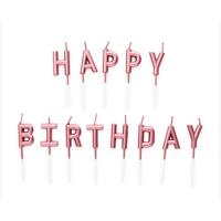 Happy Birthday Kaarsjes Rosé Goud - thumbnail