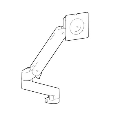 Ergotron 98-734-293 Montageset 86,4 cm (34) Draaibaar, Kantelbaar, Zwenkbaar, In hoogte verstelbaar