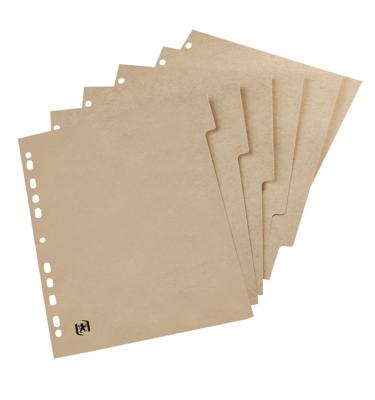Tabblad oxford touareg 11r 5dlg naturel karton