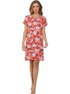 Bamboe nachthemd flamingoroze Pastunette