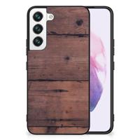 Samsung Galaxy S22 Houten Print Telefoonhoesje Old Wood - thumbnail