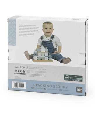 Label Label Stapelhuis blauw