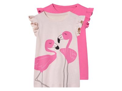 lupilu 2 kinder T-shirts (Lichtroze/roze, 98/104)