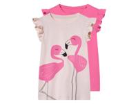 lupilu 2 kinder T-shirts (Lichtroze/roze, 98/104) - thumbnail