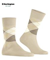 Burlington Manchester Katoenen Heren Sokken - Biologisch katoenen heren kousen met ruit print - thumbnail