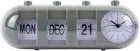 Karlsson Alarm Klok Retro Tube Kalender Flip Jungle Green - thumbnail