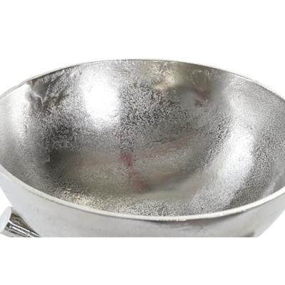 Middenstuk Home ESPRIT Zilverkleurig Aluminium 30 x 30 x 28 cm