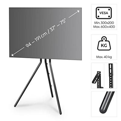 Hama TV-Ständer, Staffelei freistehend, höhenverstellbar, 191 cm (75) bis 40 kg TV-voet 190,5 cm (75) Hama TV-Ständer, Staffelei freistehend, höhenverstellbar, 191 cm (75) bis 40 kg TV-voet 190,5 cm (75)