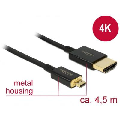DeLOCK HDMI-A/HDMI Micro-D, 4.5 m