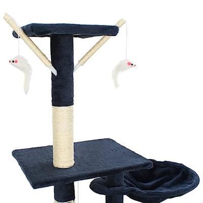 VidaXL Kattenkrabpaal met sisal krabpalen 230-250 cm blauw