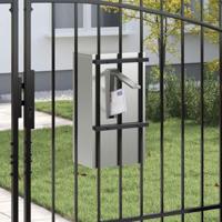 Brievenbus Zwart 30 x 23 x 55 cm Gegalvaniseerd staal - thumbnail